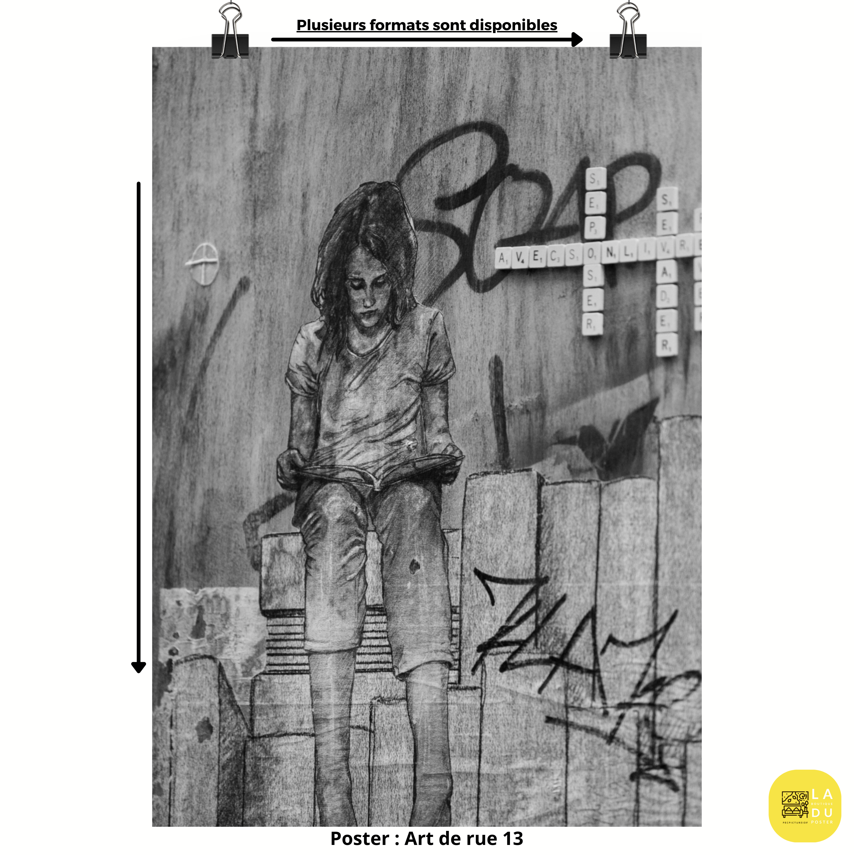 Poster mural - Art de rue N13 – Photographie de rue à Rouen – Poster photo, poster XXL, Photo d’art, photographie murale et des posters muraux e des photographies de rue unique au monde. La boutique de posters créée par un Photographe français.