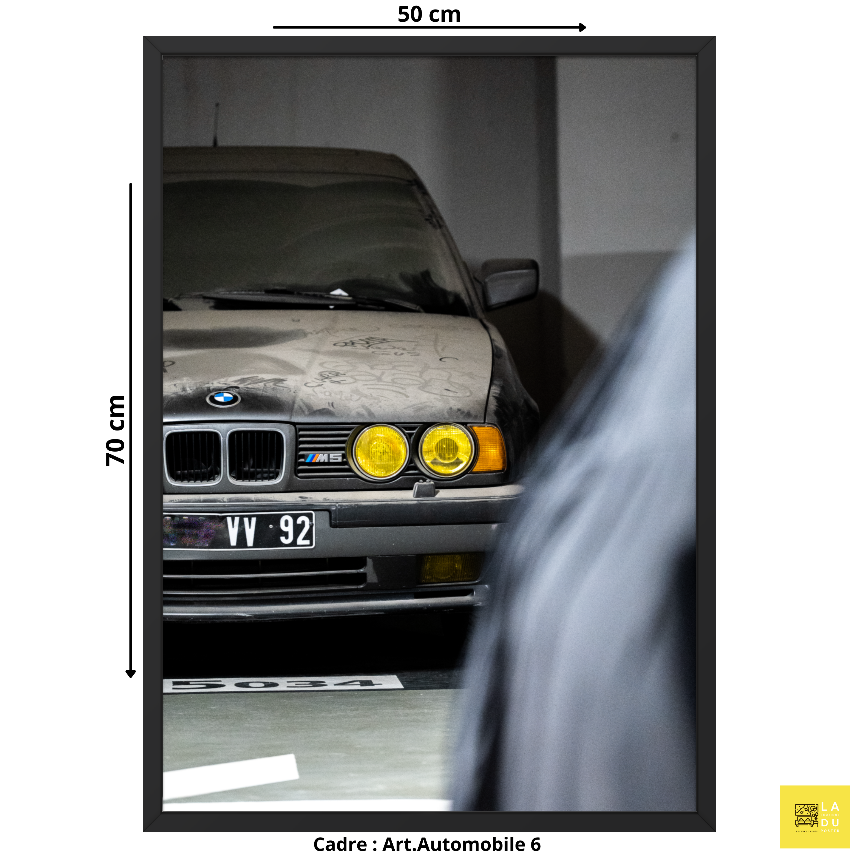 Art.Automobile N06 - Poster encadré - La boutique du poster Français