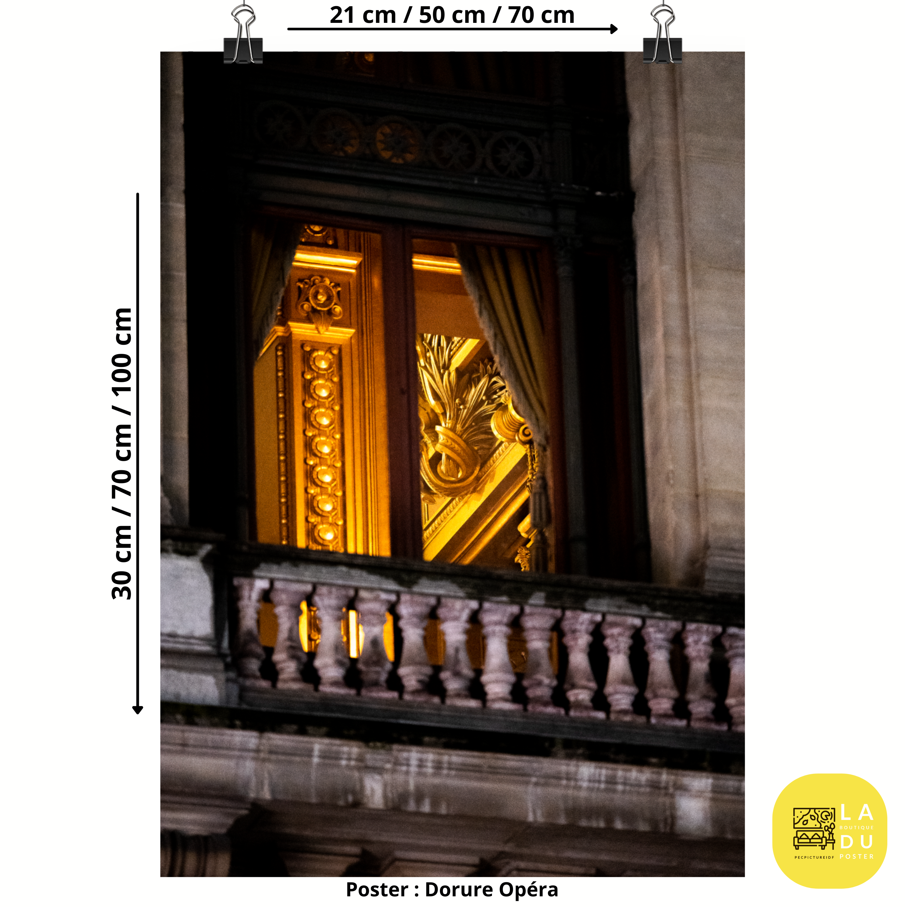 Poster mural - Les dorures de l'Opéra Garnier – Photographie de Paris – Poster photo, poster XXL, Photo d’art, photographie murale et des posters muraux des photographies de rue unique au monde. La boutique de posters créée par un Photographe français.