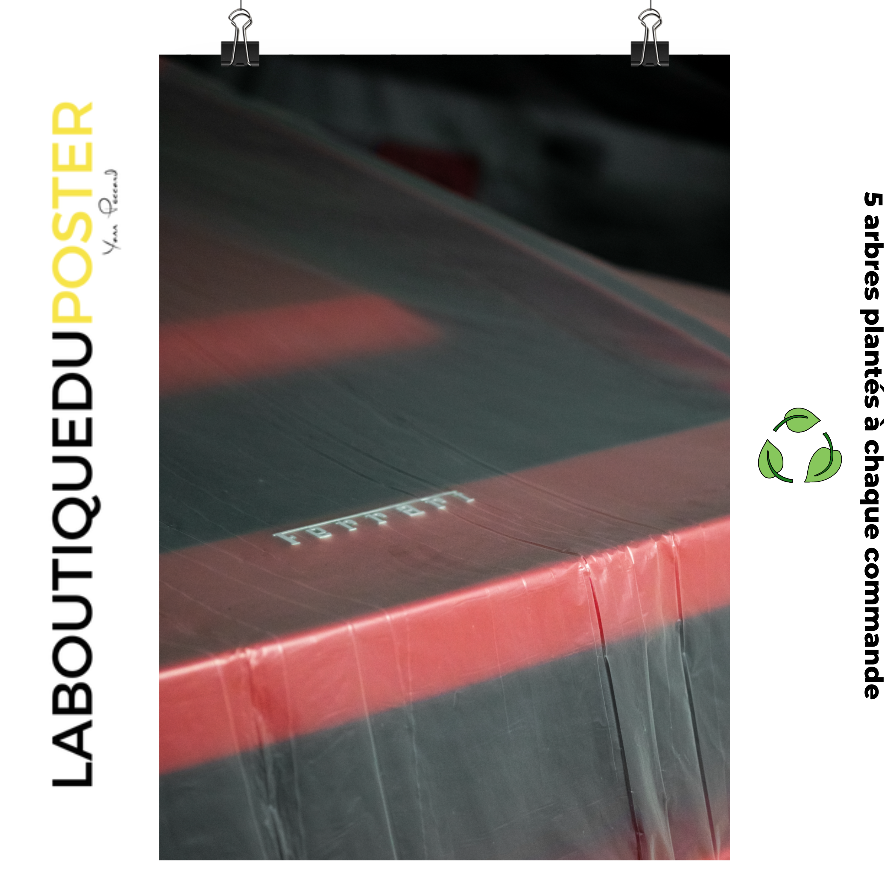 Poster mural - Ferrari Testarossa N02 – Photographie de voiture – Poster photo, poster XXL, Photo d’art, photographie murale et des posters muraux des photographies de rue unique au monde. La boutique de posters créée par un Photographe français.