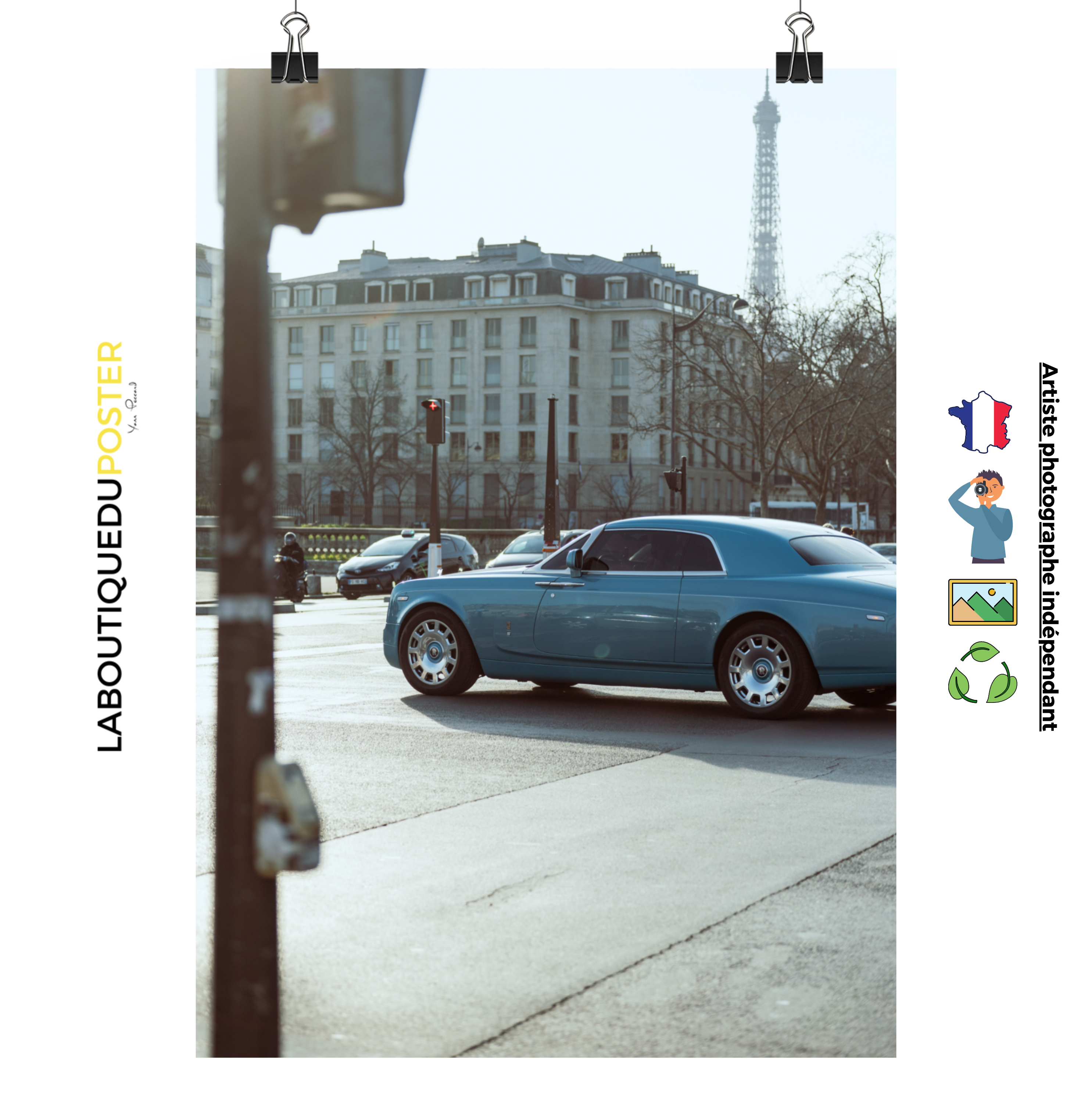 Poster mural - Rolls-royce wraith – Photographie de voiture – Poster photo, poster XXL, photographie murale et des posters muraux unique au monde. La boutique de posters créée par Yann Peccard un Photographe français.