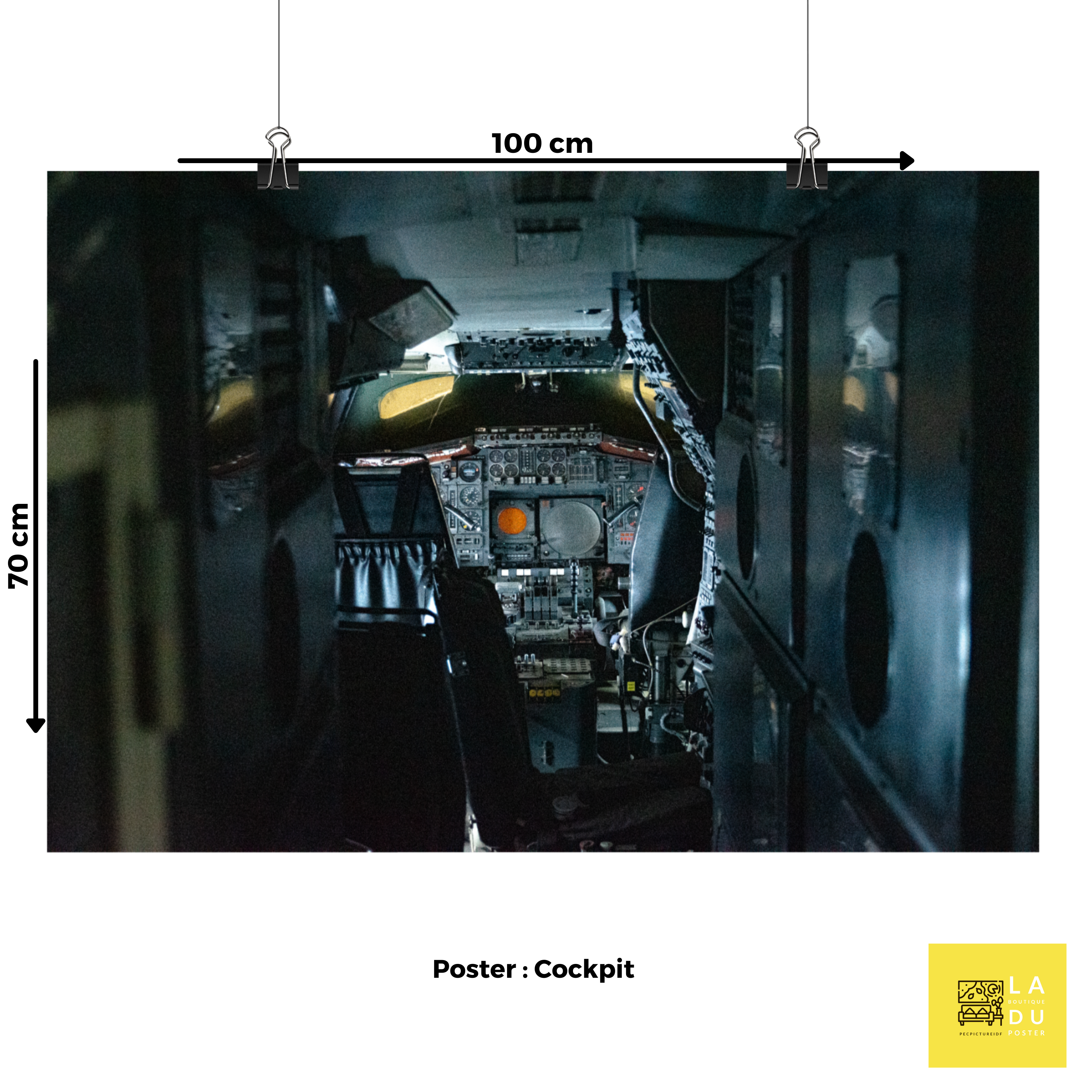 Cockpit d'avion - Poster - La boutique du poster Français