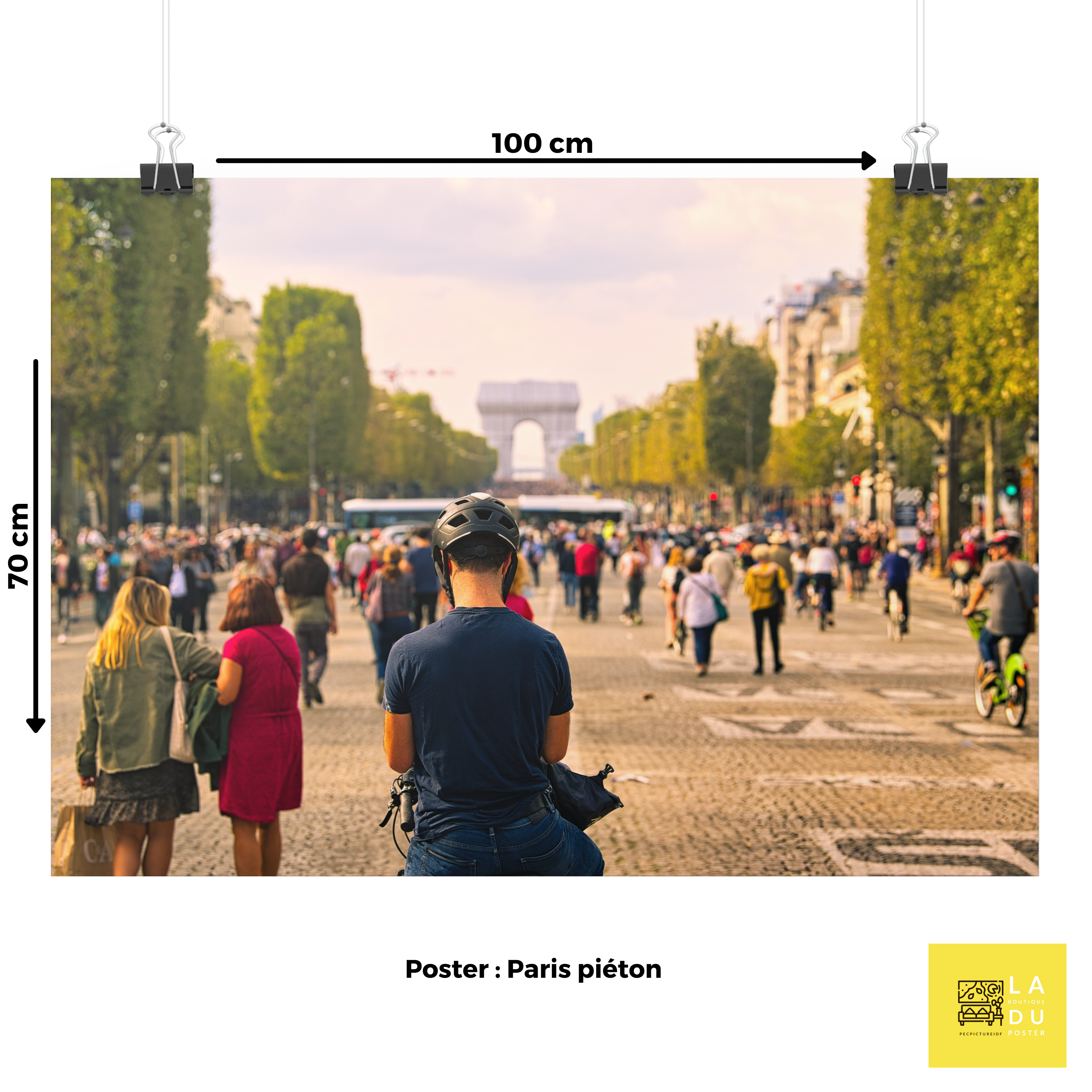 Paris piéton - Poster - La boutique du poster Français