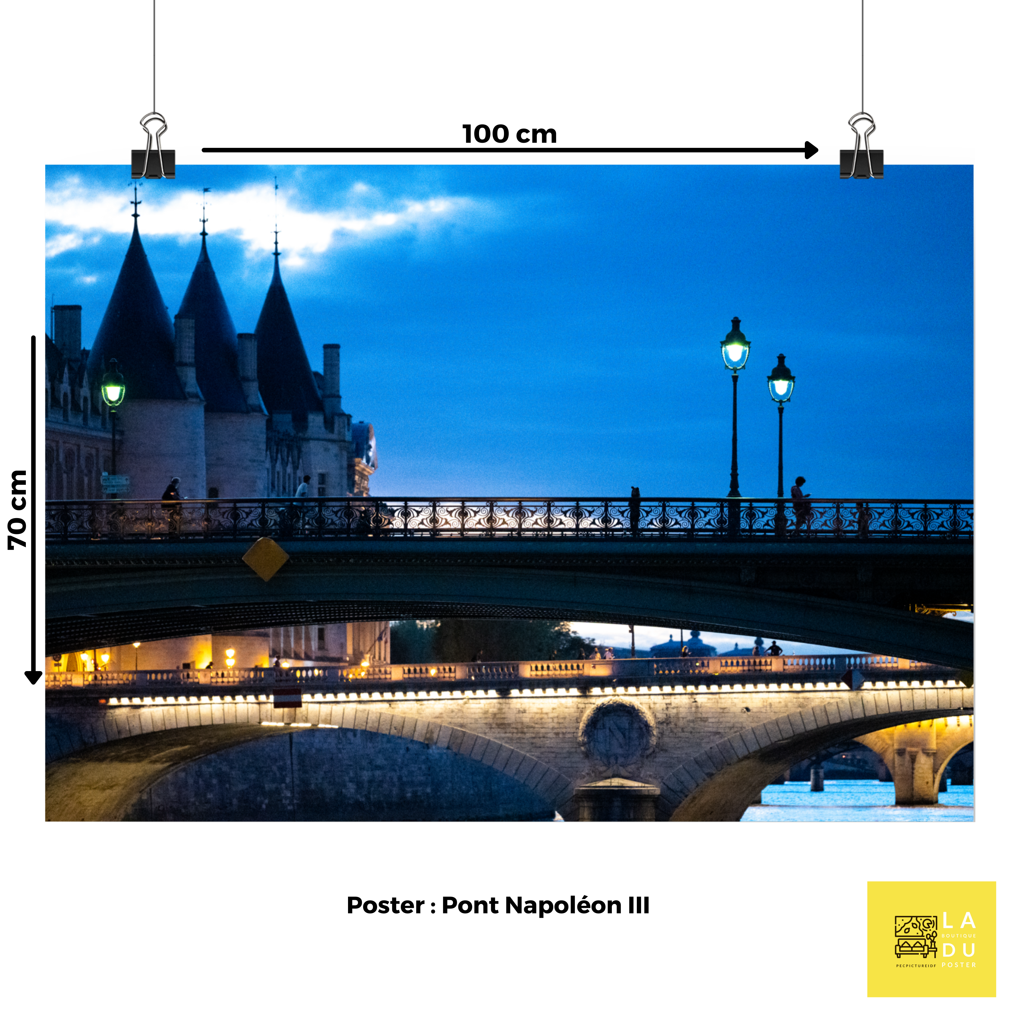 Poster mural - Pont Napoléon III – Photographie de Paris – Poster photo, poster XXL, photographie murale et des posters muraux unique au monde. La boutique de posters créée par Yann Peccard un Photographe français.