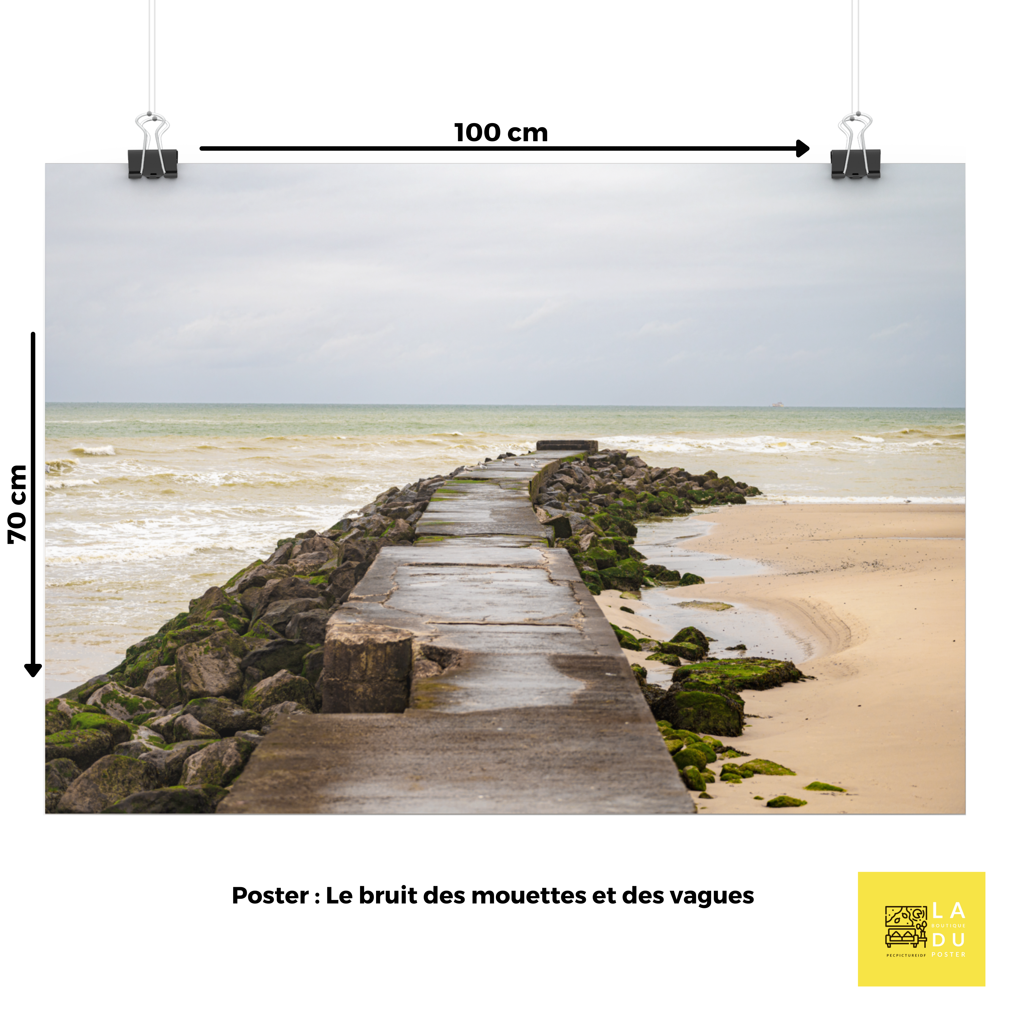 Poster mural - Le bruit des mouettes et des vagues – Photographie de la mer – Poster photo, poster XXL, Photo d’art, photographie murale et des posters muraux des photographies de rue unique au monde. La boutique de posters créée par un Photographe français.