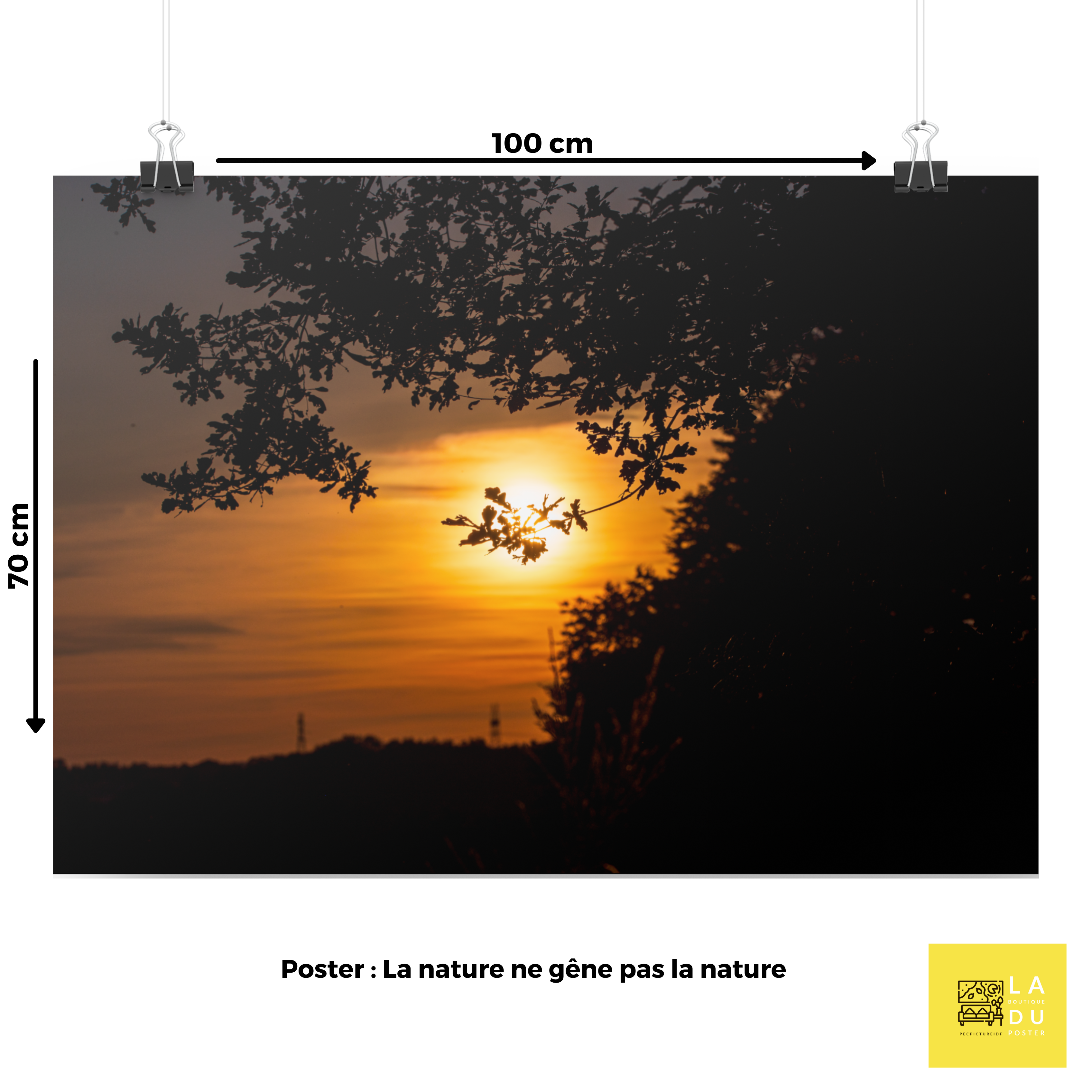 Coucher de soleil N10 - Poster - La boutique du poster Français