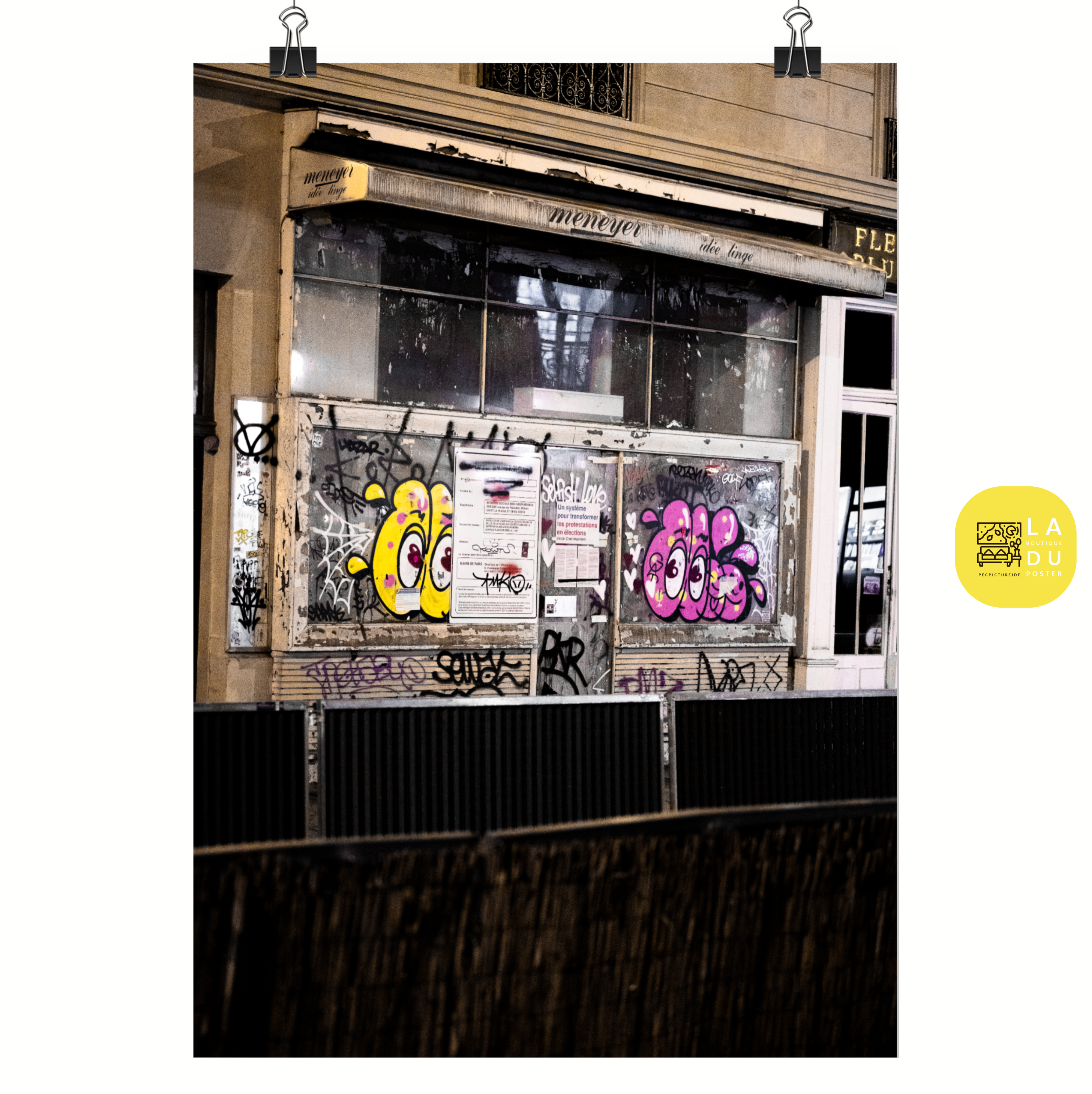 Poster mural - Graffiti Paris – Photographie de rue – Poster photo, poster XXL, Photo d’art, photographie murale et des posters muraux des photographies de rue unique au monde. La boutique de posters créée par un Photographe français.