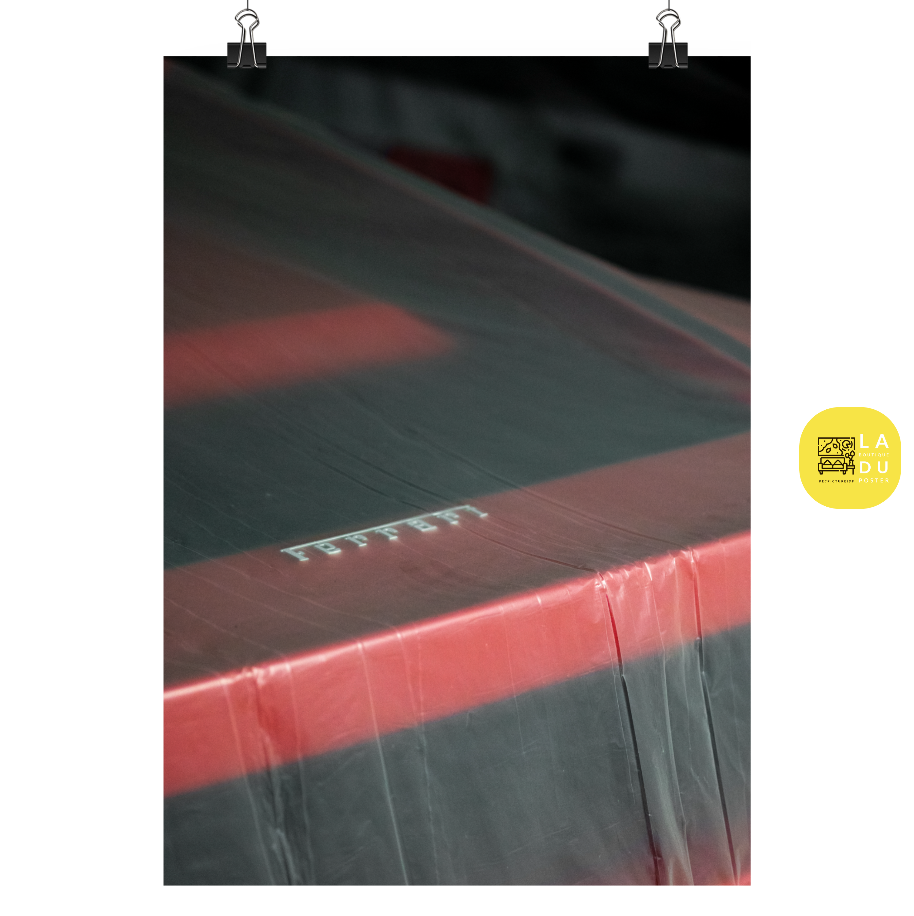Poster mural - Ferrari Testarossa N02 – Photographie de voiture – Poster photo, poster XXL, Photo d’art, photographie murale et des posters muraux des photographies de rue unique au monde. La boutique de posters créée par un Photographe français.