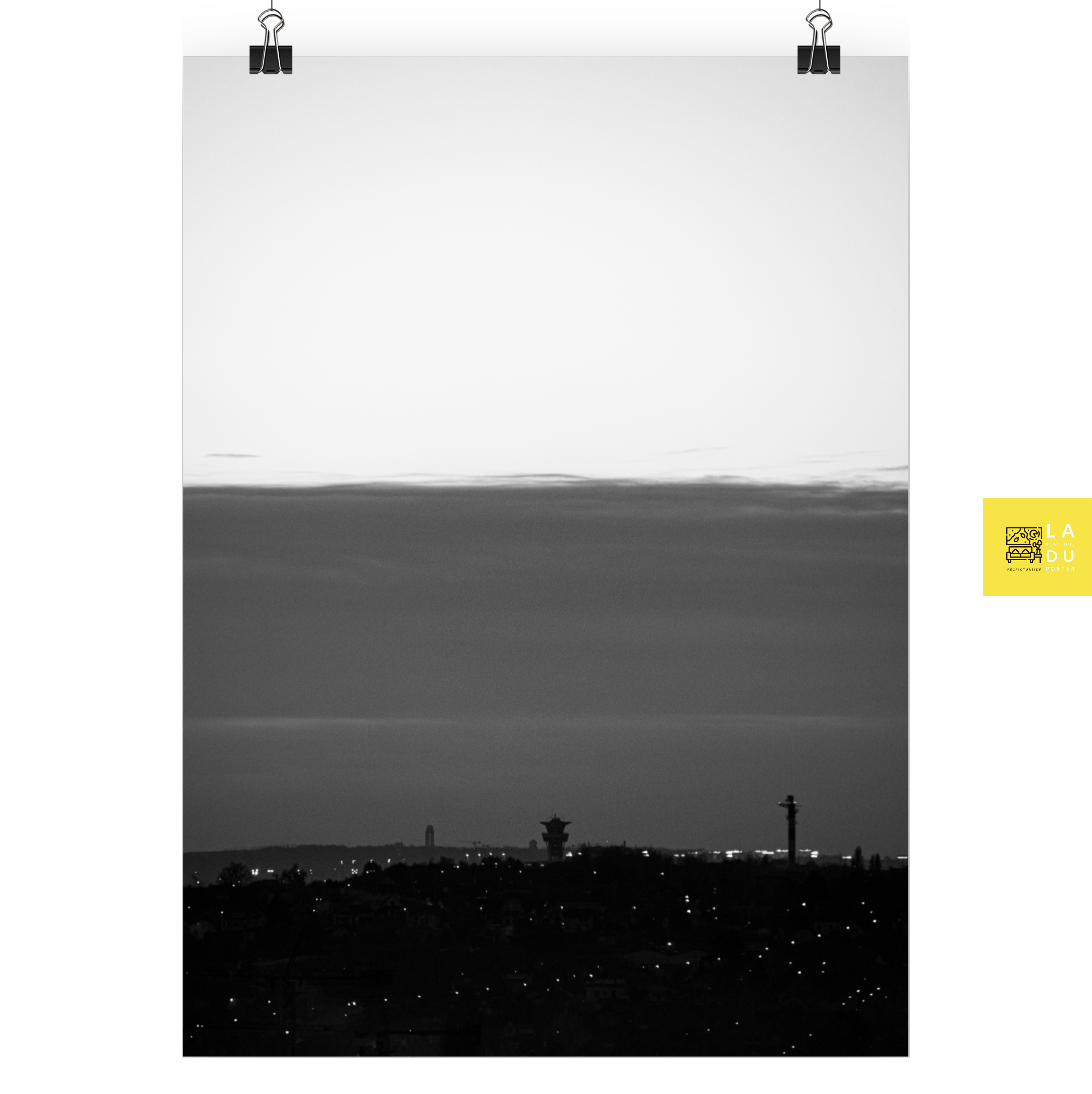 La ville en noir et blanc - Poster - La boutique du poster Français