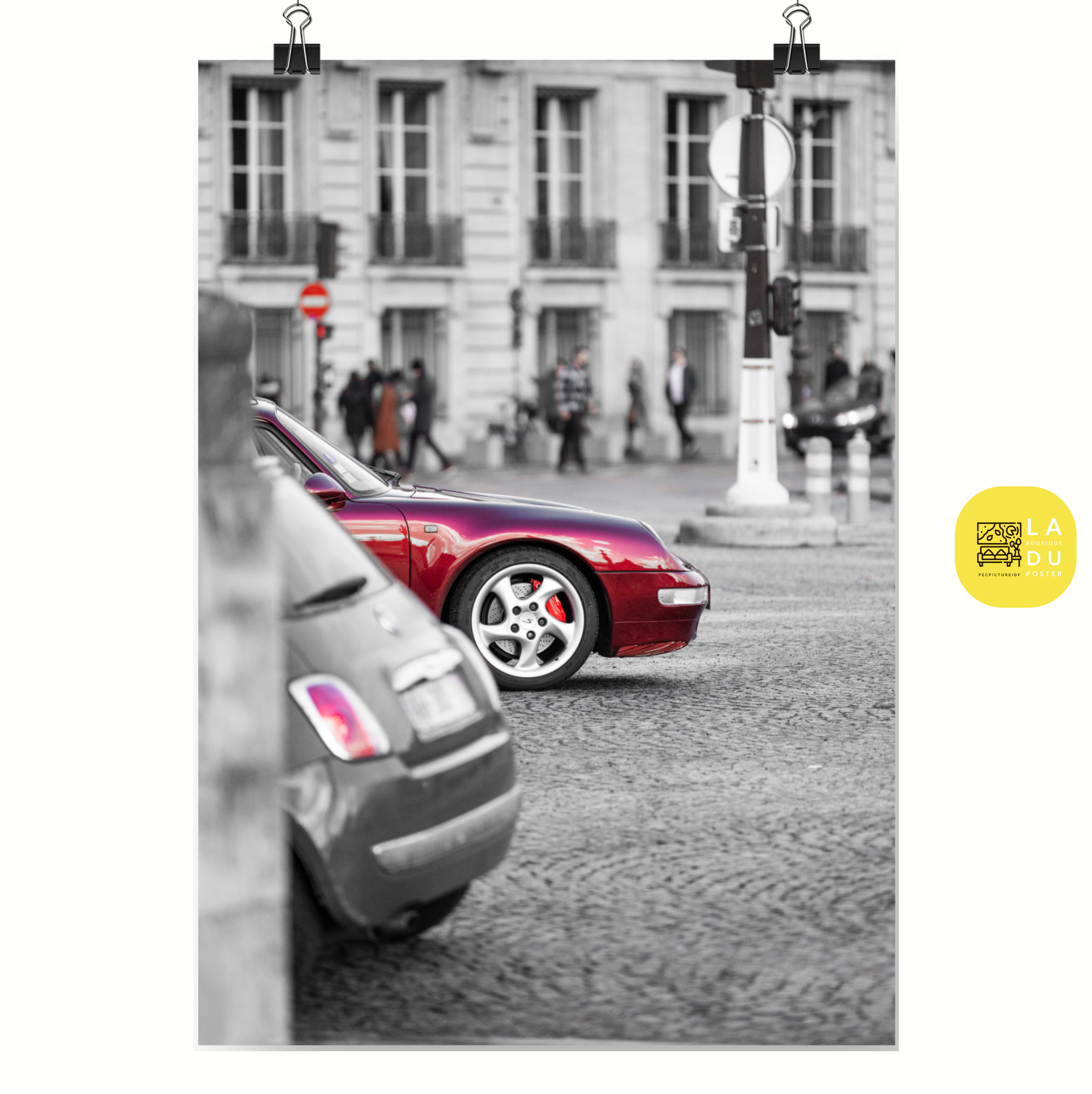 Poster mural - Porsche 911 Carrera 4S type 993 N01 – Photographie de voiture de sport – Poster photo, poster XXL, photographie murale et des posters muraux unique au monde. La boutique de posters créée par Yann Peccard un Photographe français.