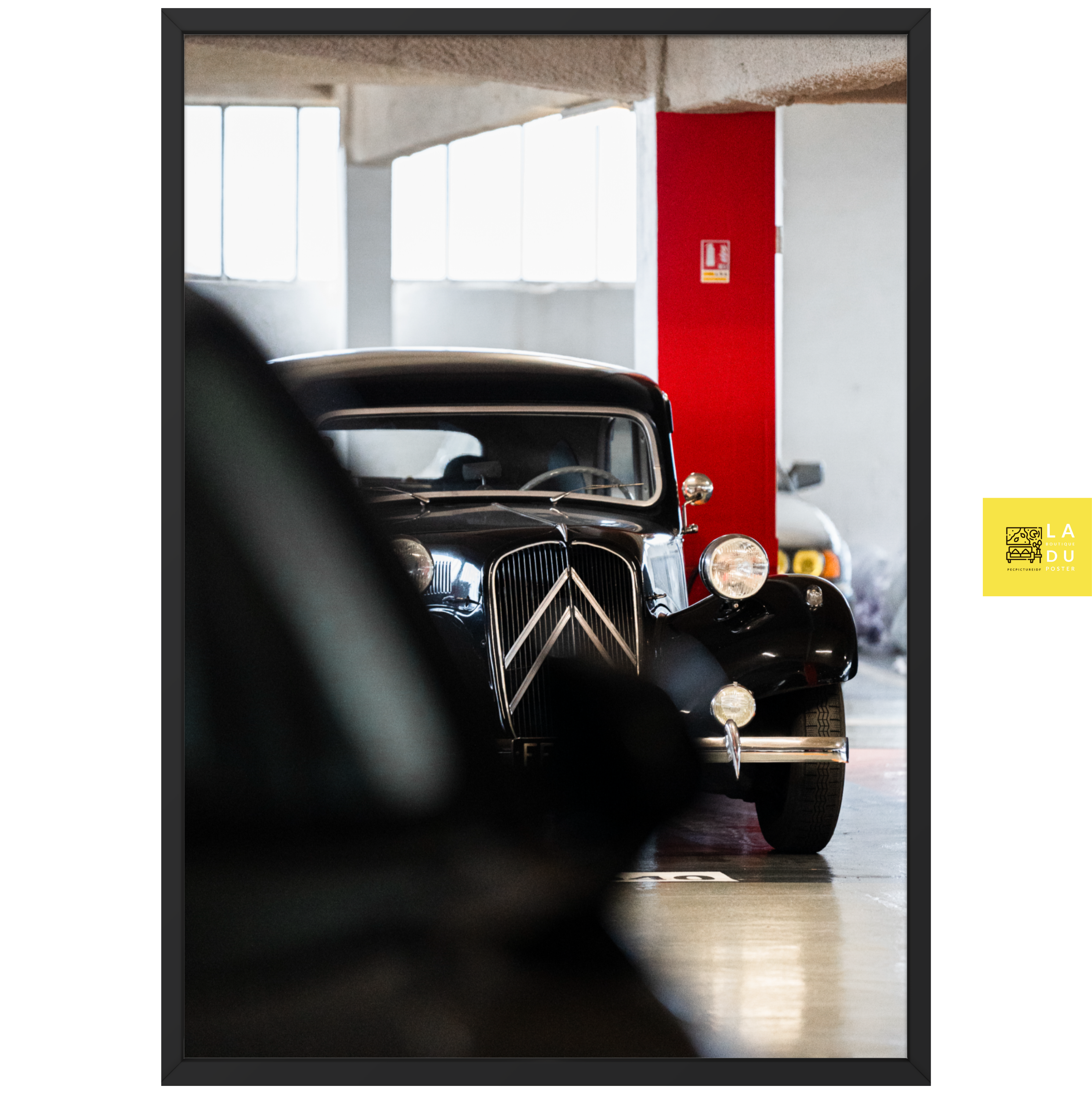 Citroën traction avant - Poster encadré - La boutique du poster Français