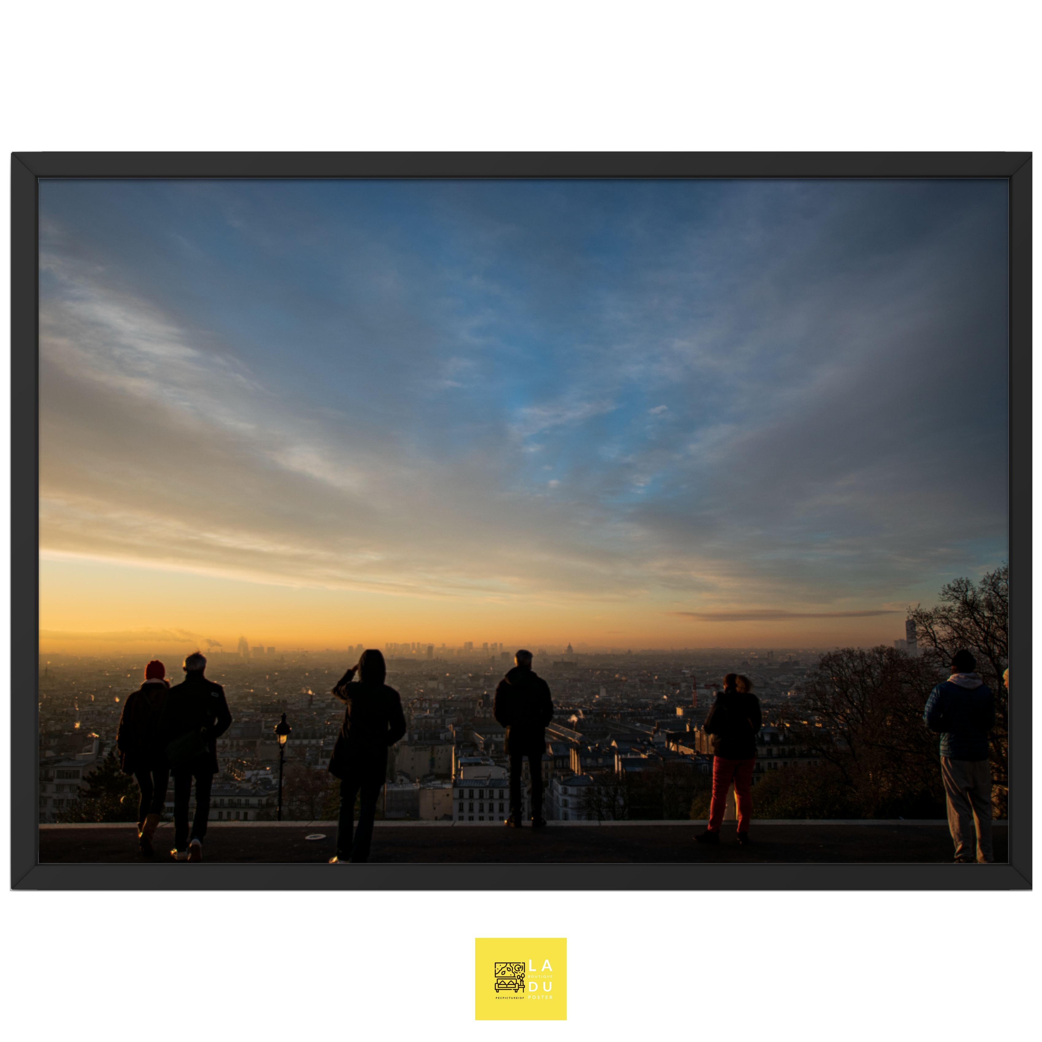 Montmartre in Paris - Poster encadré - La boutique du poster Français