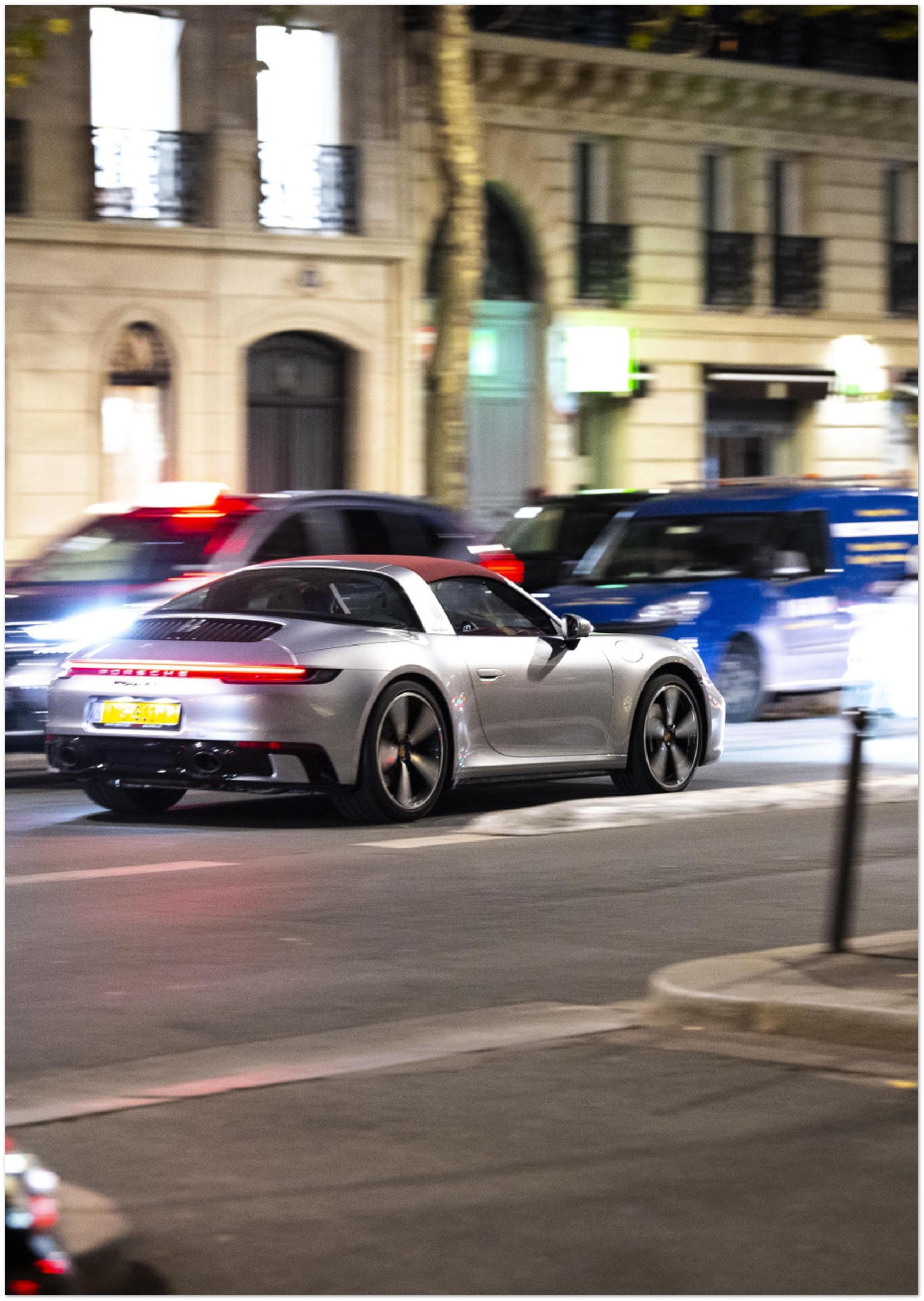 Poster mural - Porsche Targa N02 – Photographie de voiture – Poster photo, poster XXL, photographie murale et des posters muraux unique au monde. La boutique de posters créée par Yann Peccard un Photographe français.