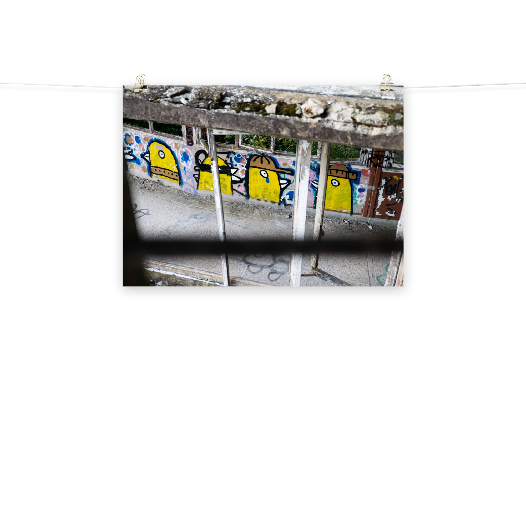 Poster mural - Émotion jaune – Photographie Urbex – Poster photo, poster XXL, Photo d’art, photographie murale et des posters muraux des photographies de rue unique au monde. La boutique de posters créée par un Photographe français.
