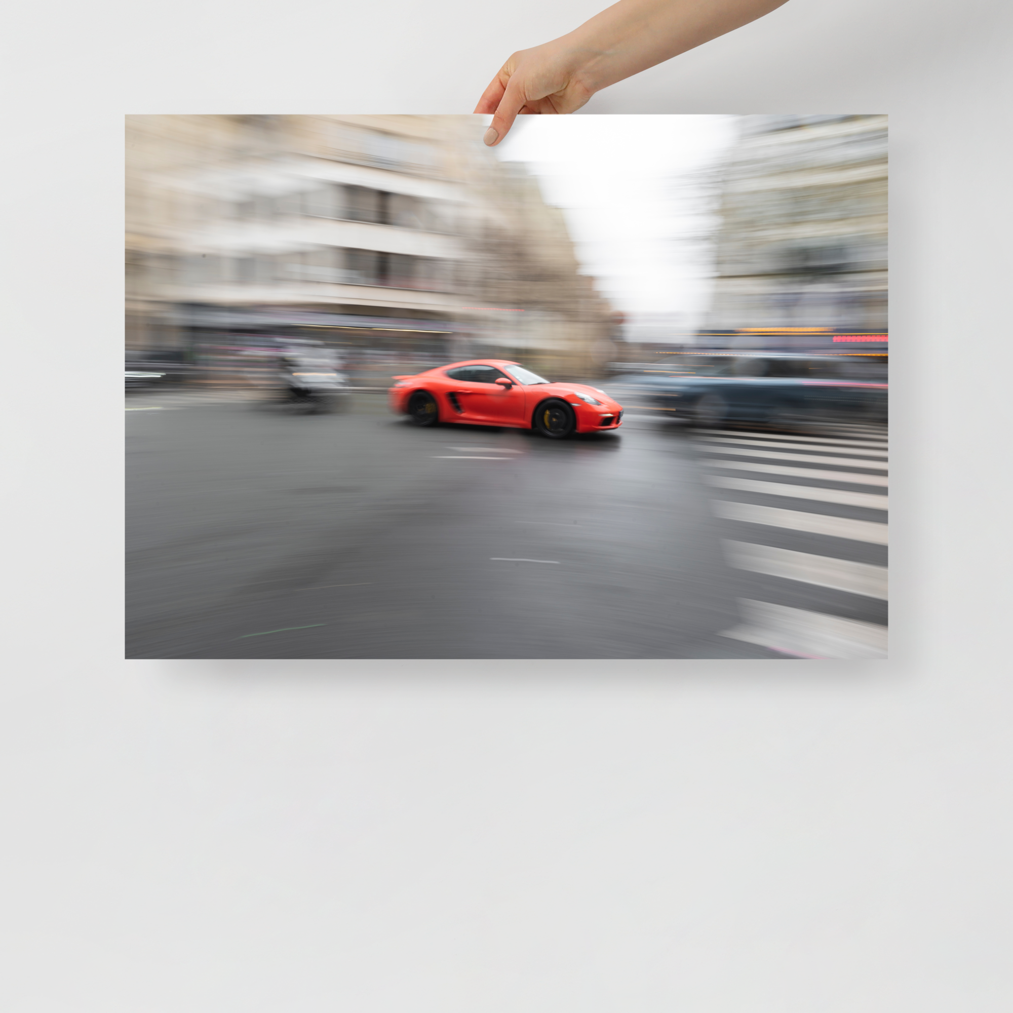 Poster mural - Porsche 718 Cayman S – Photographie de voiture de sport – Poster photo, poster XXL, photographie murale et des posters muraux unique au monde. La boutique de posters créée par Yann Peccard un Photographe français.