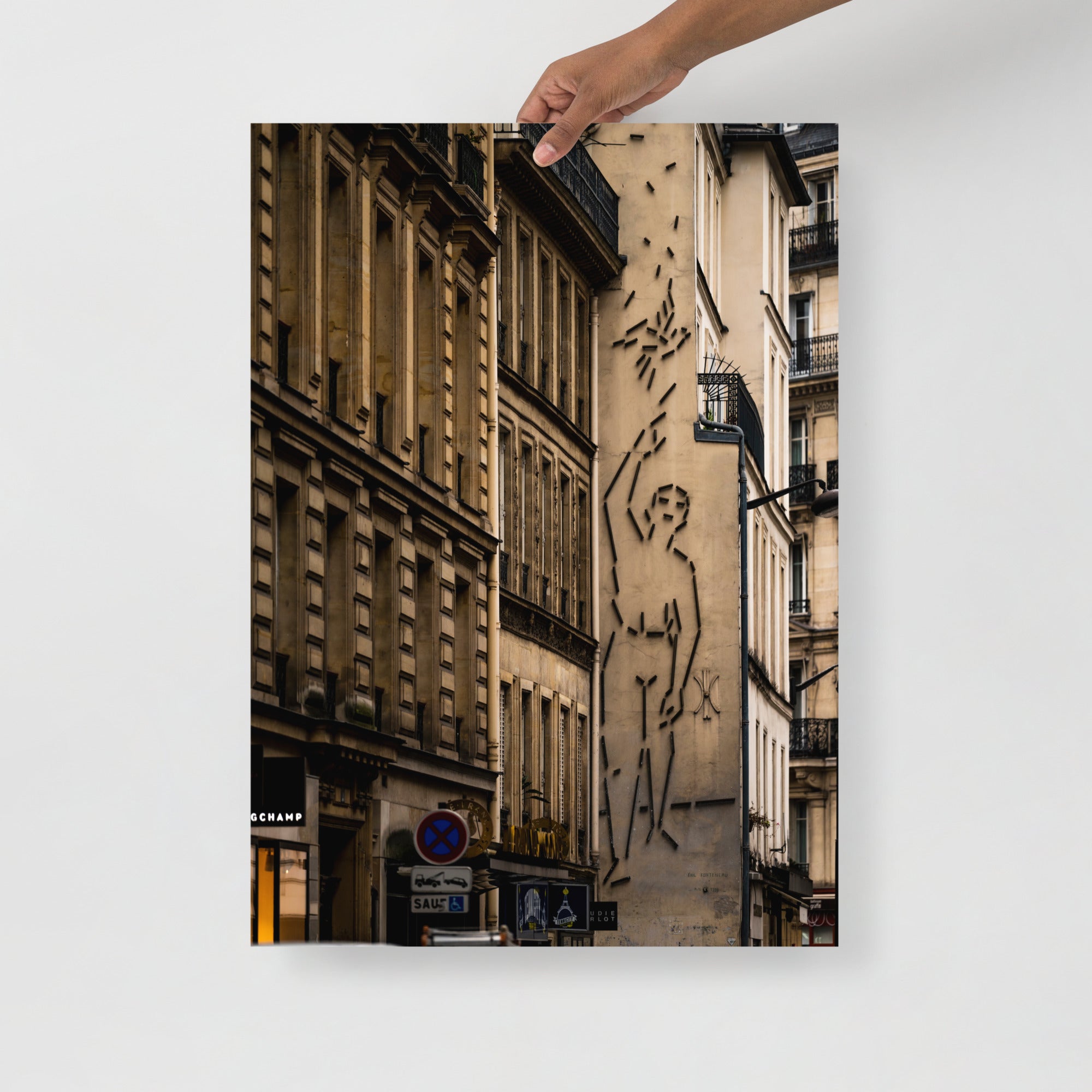 Poster mural - Rue du Vieux Colombier – Photographie de rue de ville à Paris – Poster photo, poster XXL, photographie murale et des posters muraux unique au monde. La boutique de posters créée par Yann Peccard un Photographe français.