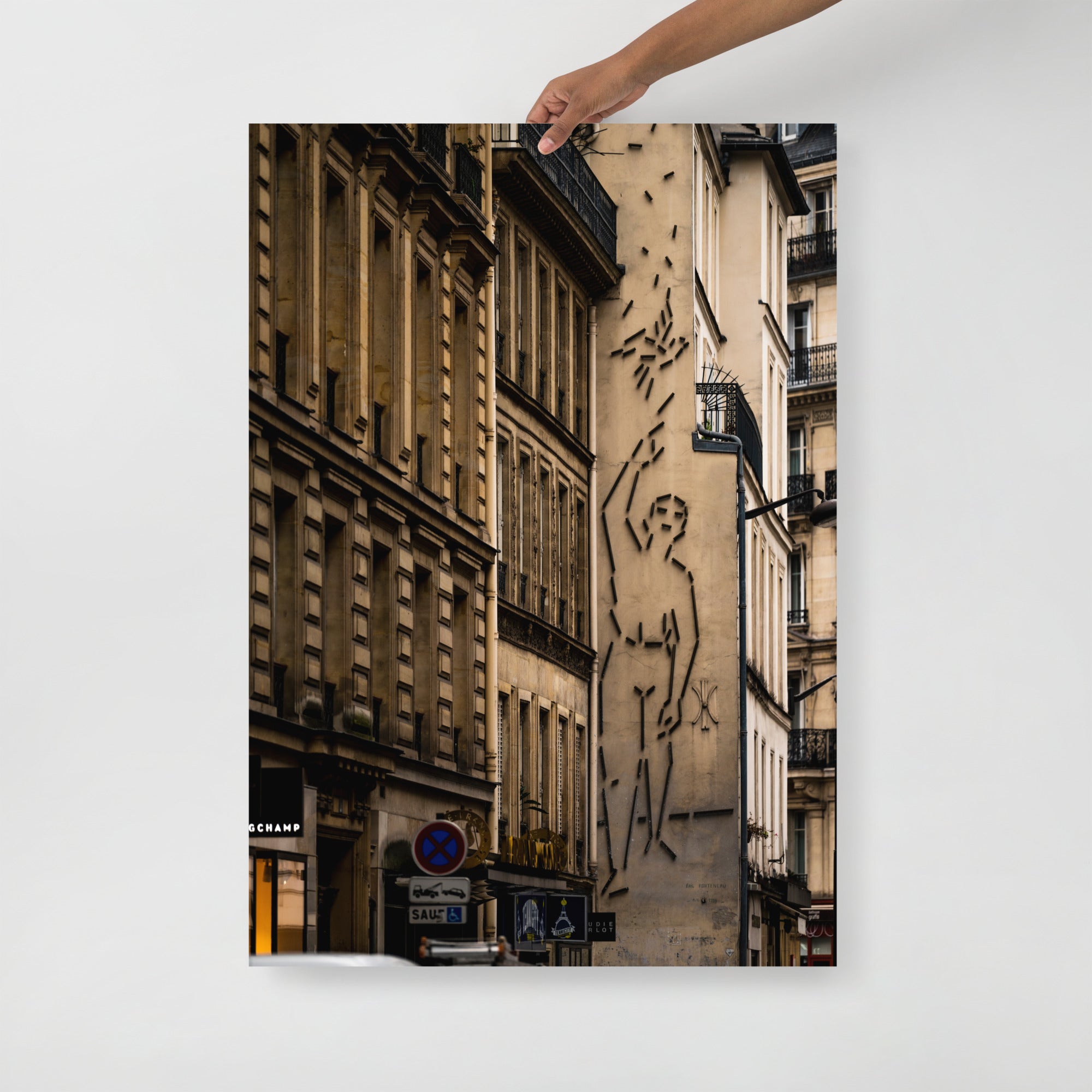 Poster mural - Rue du Vieux Colombier – Photographie de rue de ville à Paris – Poster photo, poster XXL, photographie murale et des posters muraux unique au monde. La boutique de posters créée par Yann Peccard un Photographe français.