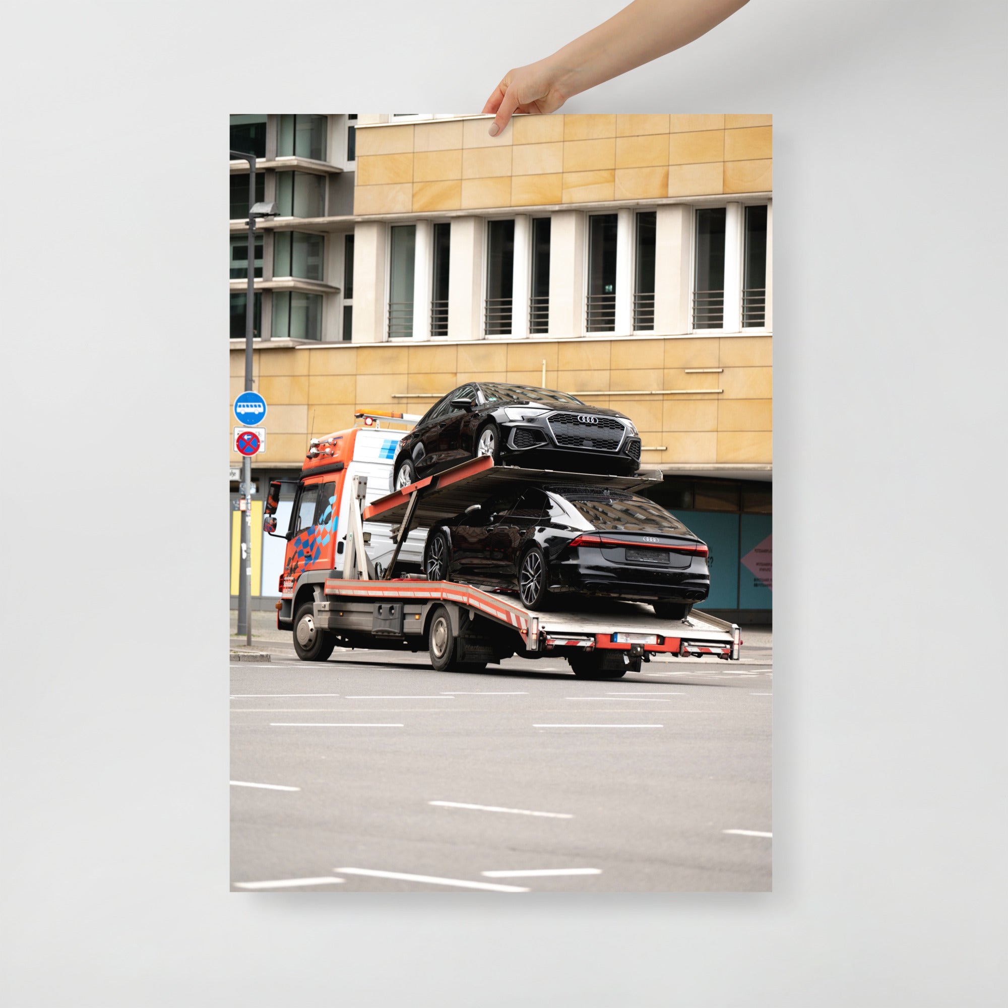 Poster mural - Audi RS7 – Photographie de voiture de sport – Poster photo, poster XXL, Photo d’art, photographie murale et des posters muraux des photographies de rue unique au monde. La boutique de posters créée par un Photographe français.