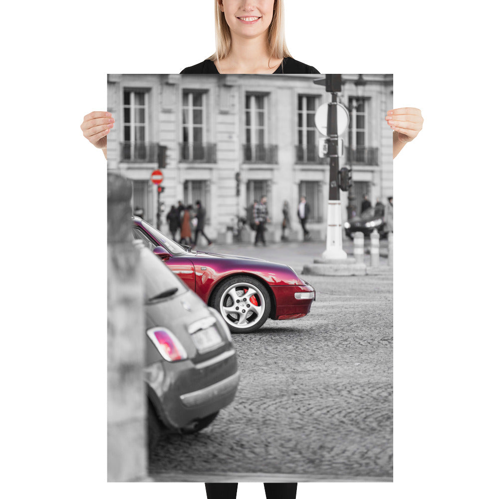 Poster mural - Porsche 911 Carrera 4S type 993 N01 – Photographie de voiture de sport – Poster photo, poster XXL, photographie murale et des posters muraux unique au monde. La boutique de posters créée par Yann Peccard un Photographe français.